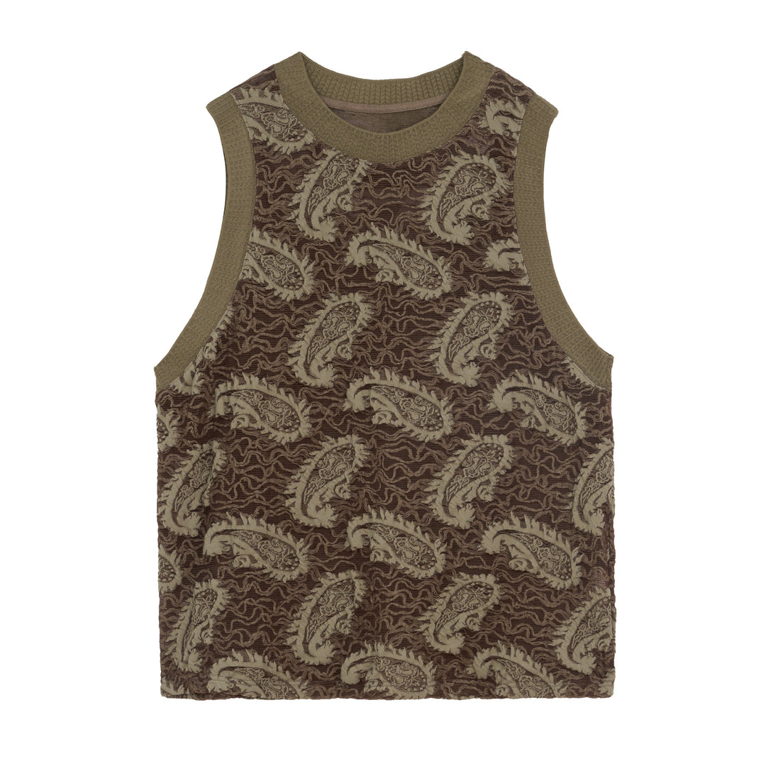 JHYQ Paisley Embroidered Tank Top Tee