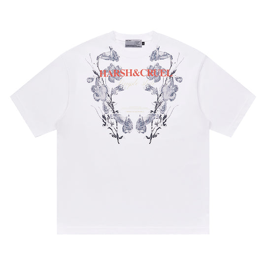 Harsh and Cruel Symmetrical Floral Print Tee