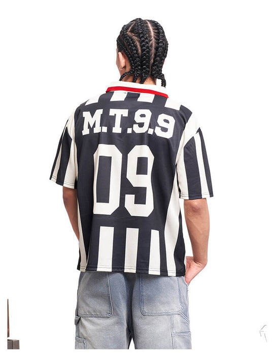 F3F Select Parody Striped Short Sleeve Soccer Jersey | Face 3 Face