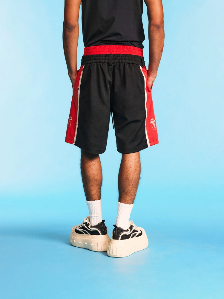 1807 Double Waist Layer Contrast Shorts | Face 3 Face