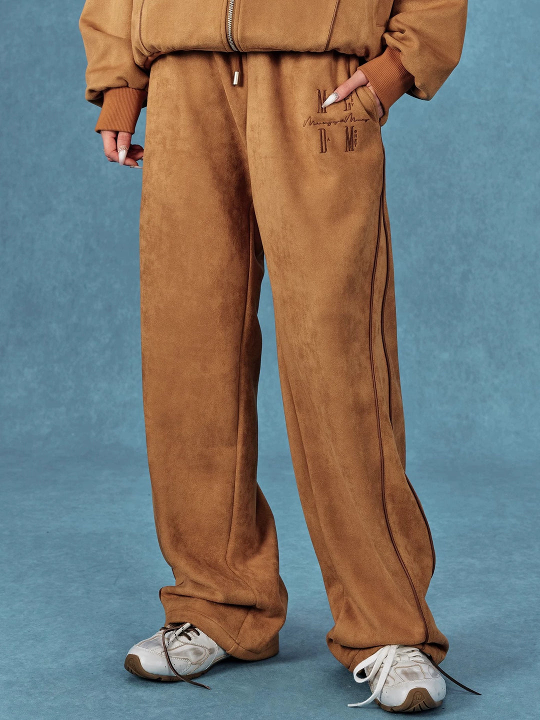 MEDM Suede Track Pants | Face 3 Face