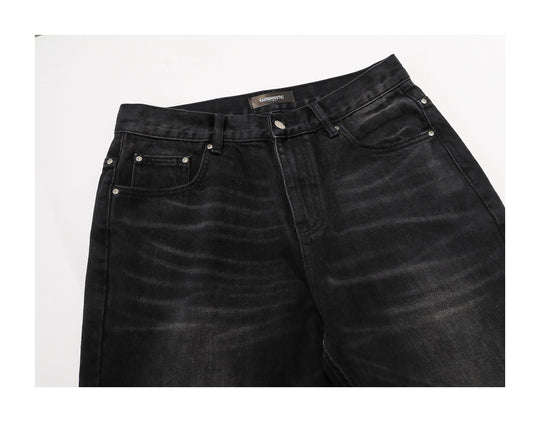 KARMANISTIC Diamond Studded Washed Wide Leg Jeans | Face 3 Face