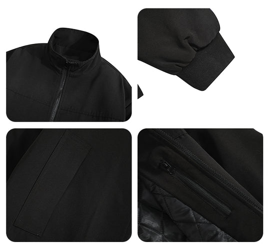 F3F Select Windproof Fabric Quilted Lining Bomber Jacket | Face 3 Face