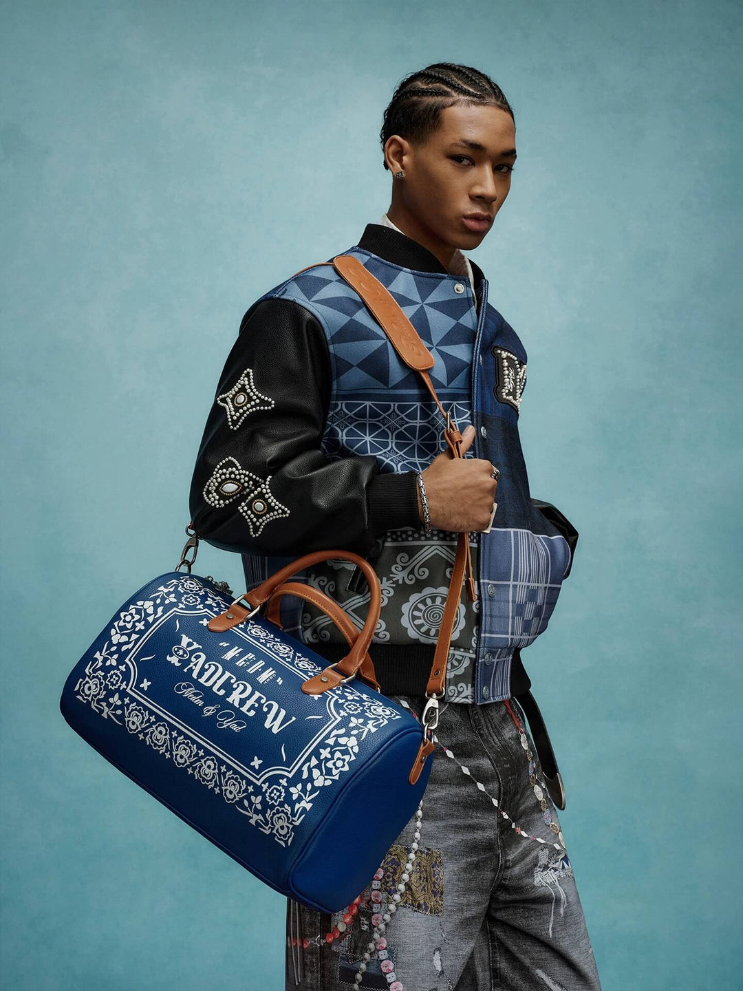 YADcrew x MEDM PU Leather Weekender Bag | Face 3 Face