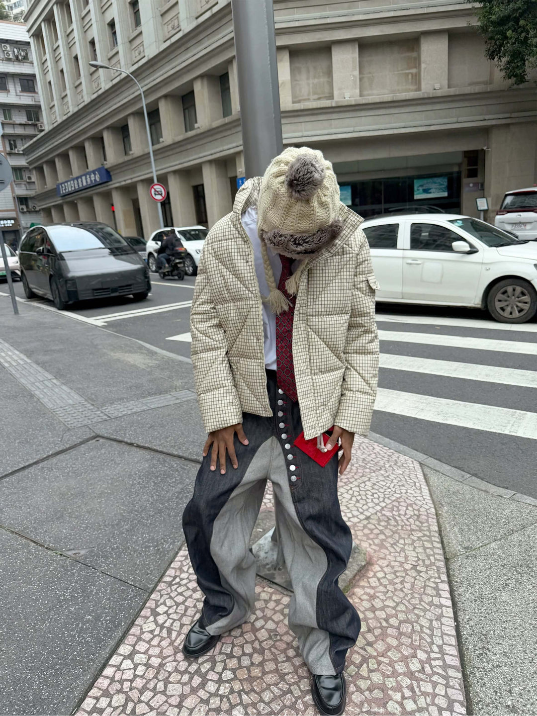 STEEPC Plaid Diamond Quilted Padded Jacket | Face 3 Face