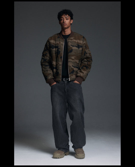 NOVACAM Camouflage MA-1 Military Jacket | Face 3 Face