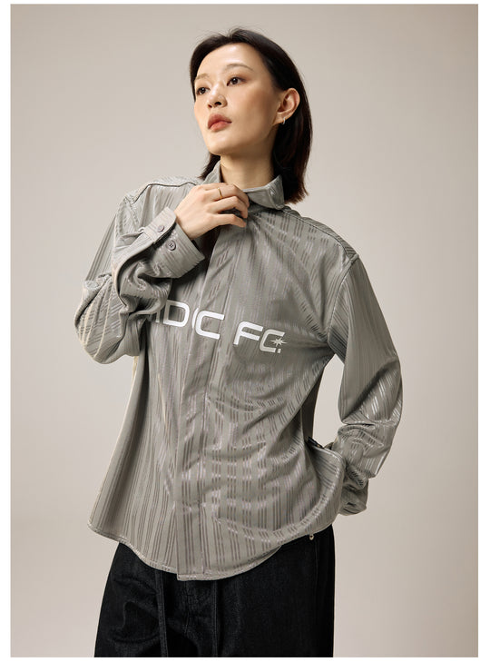 Remedy Silk Striped Long Sleeve Shirt | Face 3 Face