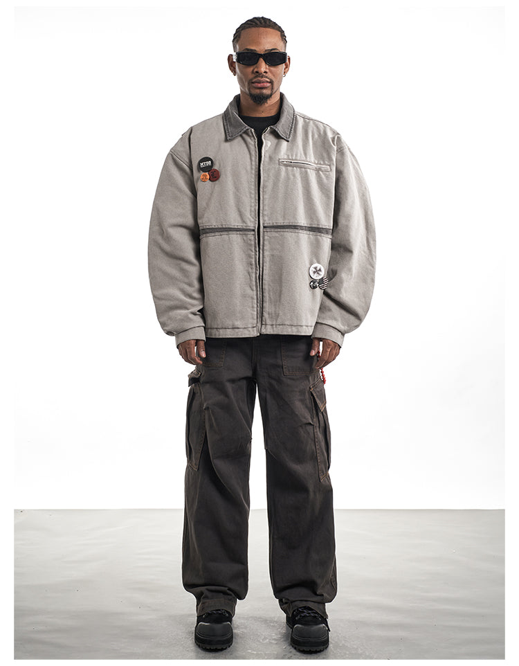 F3F Select Washed Denim Work Jacket | Face 3 Face