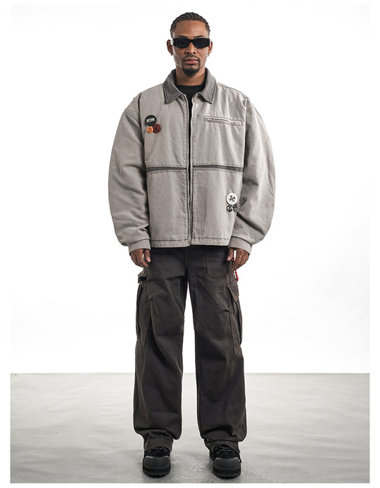 F3F Select Washed Denim Work Jacket | Face 3 Face