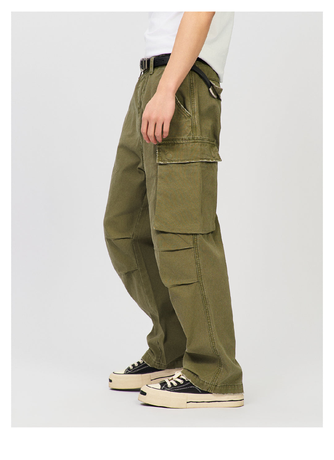S45 Distressed Utility Cargo Pants | Face 3 Face