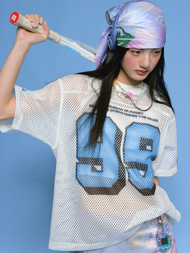 MEDM 99 Numbered Retro Mesh Jersey | Face 3 Face