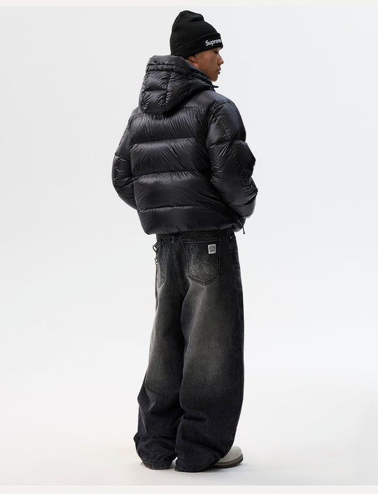 MEDM Hooded Sheer Down Jacket | Face 3 Face