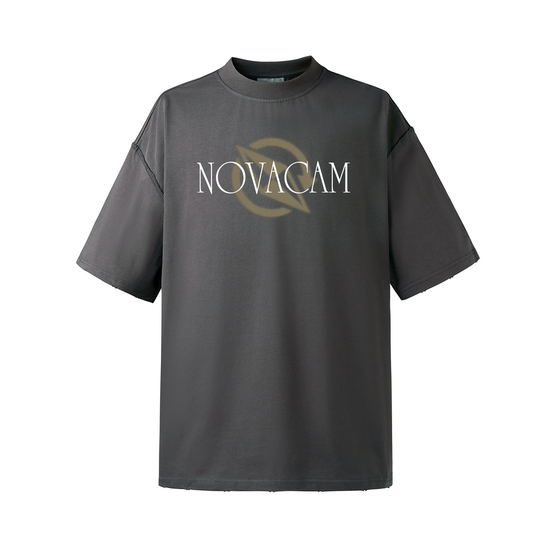 NOVACAM Vintage Letters Logo Frayed Destruction Tee | Face 3 Face