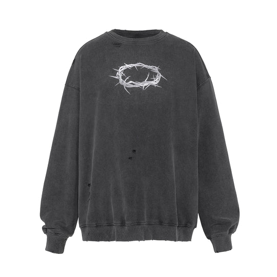 UNDERWATER Wormhole Destruction Thorns Printed Sweatshirt