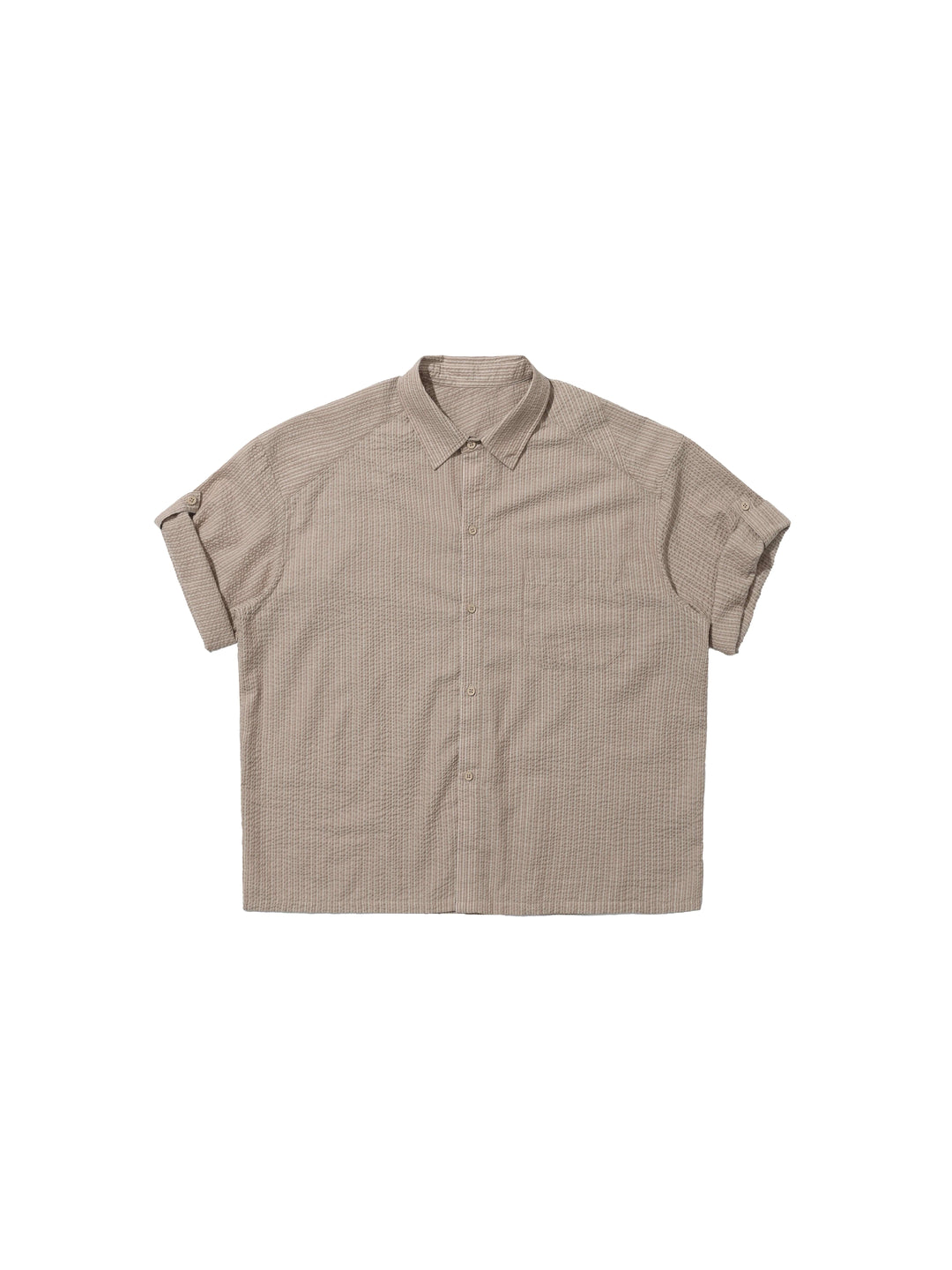 LIBERAFIT Cross Weave Striped Pique Short Sleeve Shirt | Face 3 Face