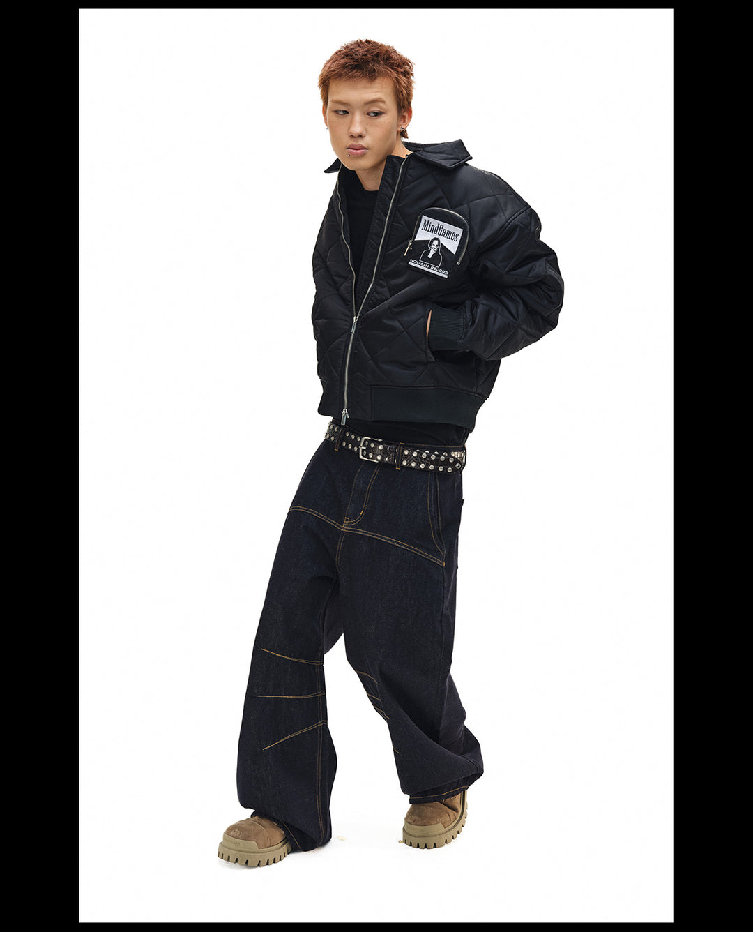 NOVACAM Diamond Plaid Quilted Puffer Jacket | Face 3 Face