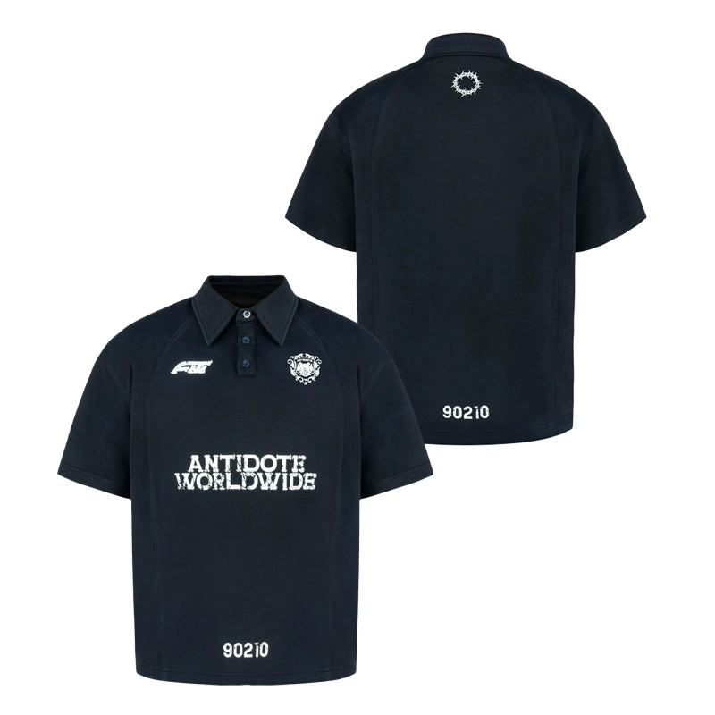 ANTIDOTE Logo & Badge Printed Polo | Face 3 Face