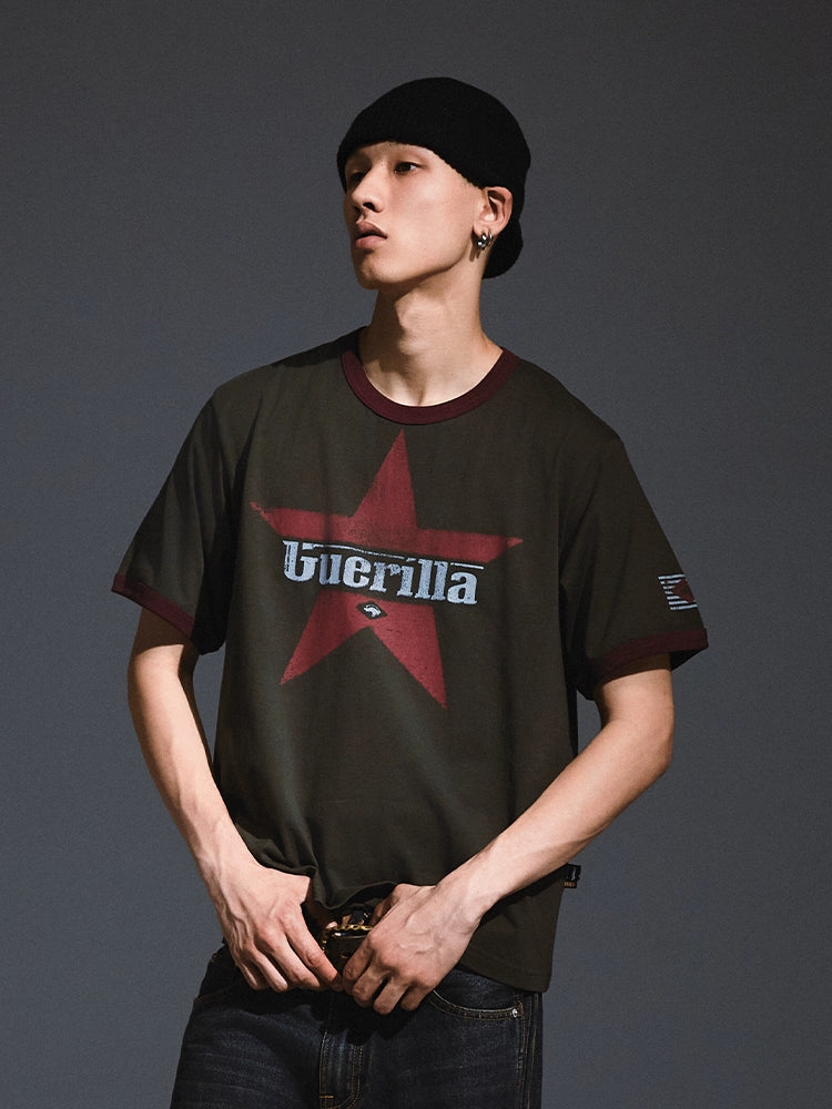 Remedy Aged Star Print Tee | Face 3 Face