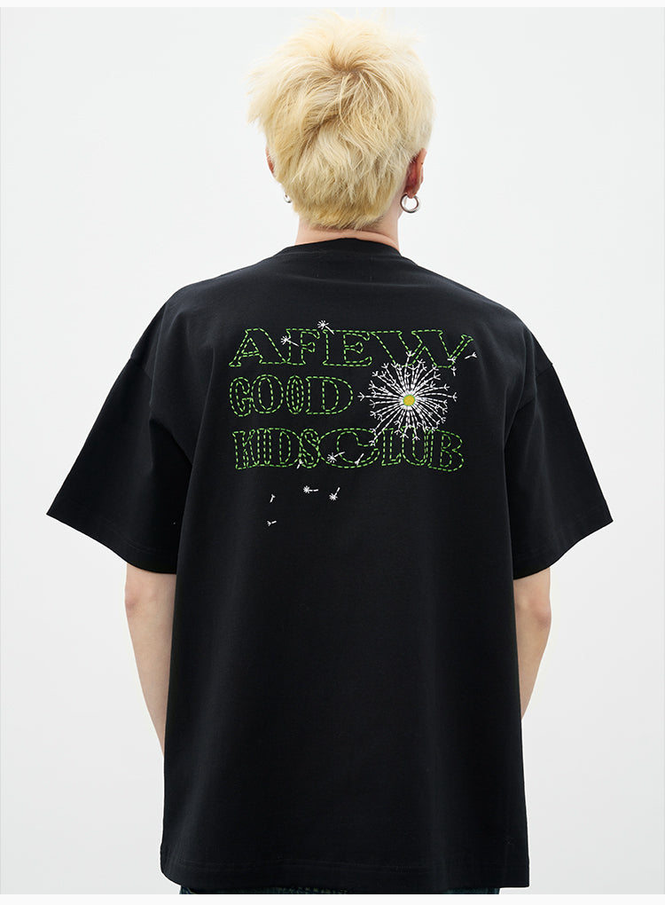 AFGK Dandelion Embroidered Tee | Face 3 Face