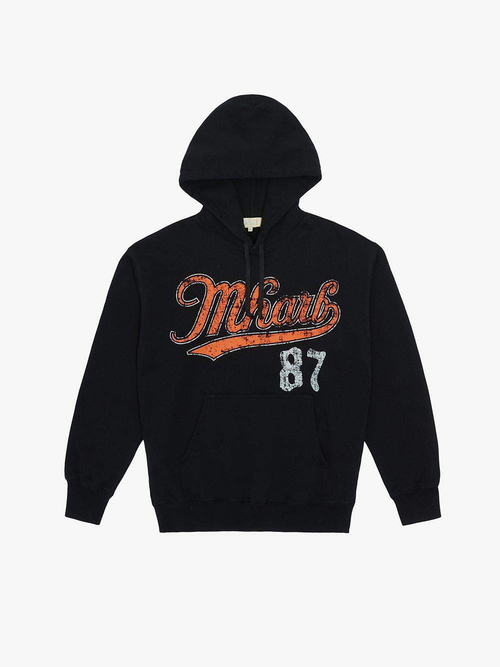 MHARF Black Vintage Printed Hoodie | Face 3 Face