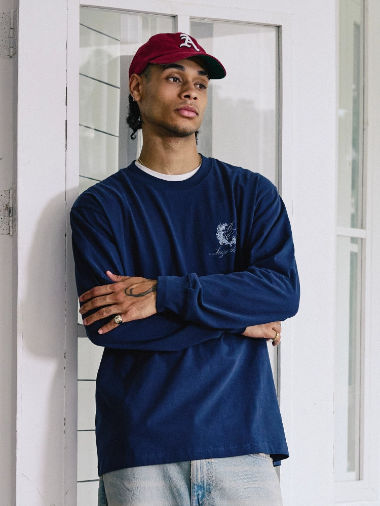 Remedy Wax Seal Handwritten Letter Print Long Sleeve Tee | Face 3 Face