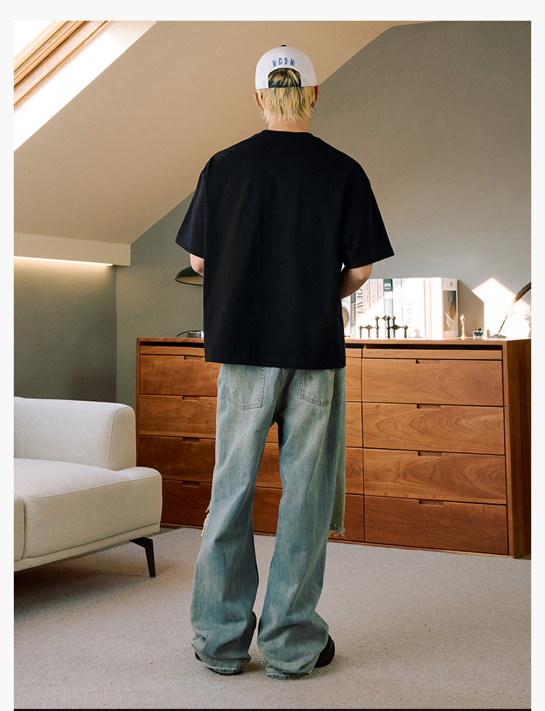 MEDM Flower Terry Logo Embroidery Tee | Face 3 Face