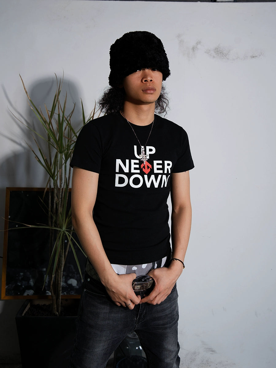 TGFCLUB UP NEVER DOWN Print Tee | Face 3 Face