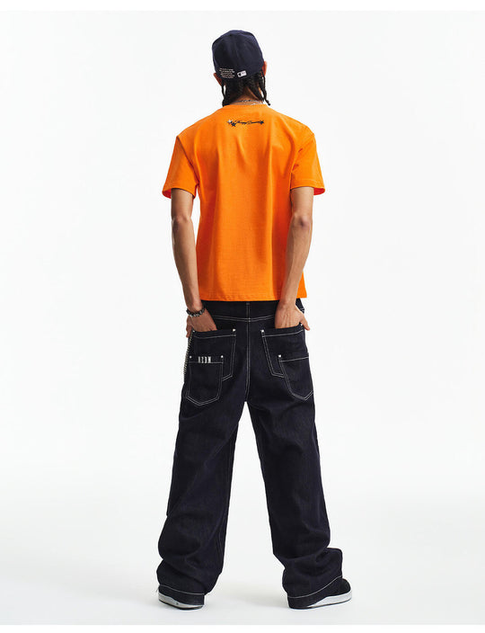 MEDM Small Leopard Logo Patch Long Sleeve Tee | Face 3 Face