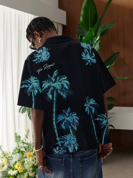 MEDM Palm Tree Hawaiian Shirt | Face 3 Face