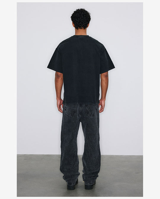 NOVACAM Fantasy Print Vintage Washed Tee | Face 3 Face