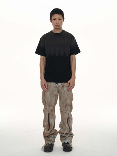 EVILKNIGHT(EK) Arrow Print Old Wash Basic Tee | Face 3 Face