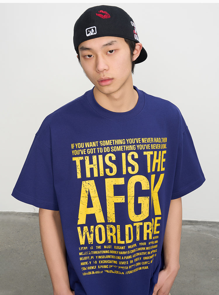 AFGK Vintage Logo Print Tee | Face 3 Face