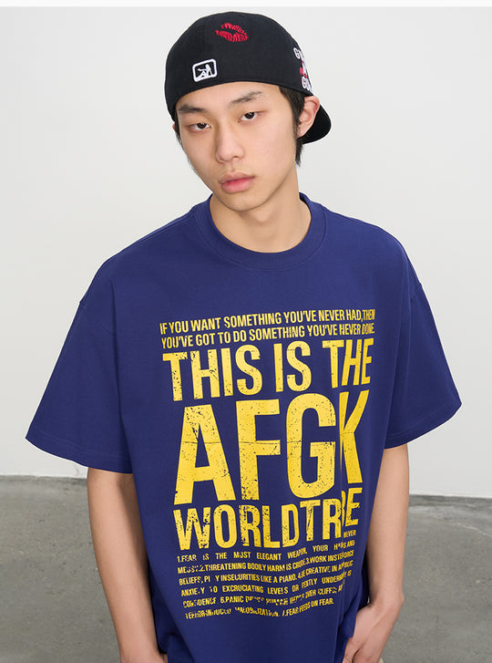 AFGK Vintage Logo Print Tee | Face 3 Face