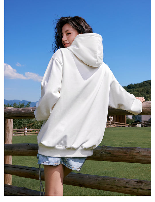 MEDM Flower Logo Embroidered Zip-Up Hoodie | Face 3 Face