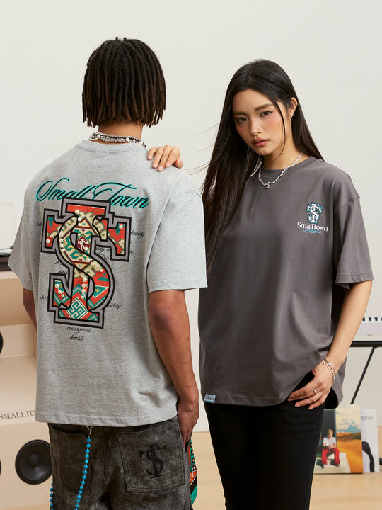 Small Town Kid Pearl Ethnic ST Logo Patch Tee | Face 3 Face