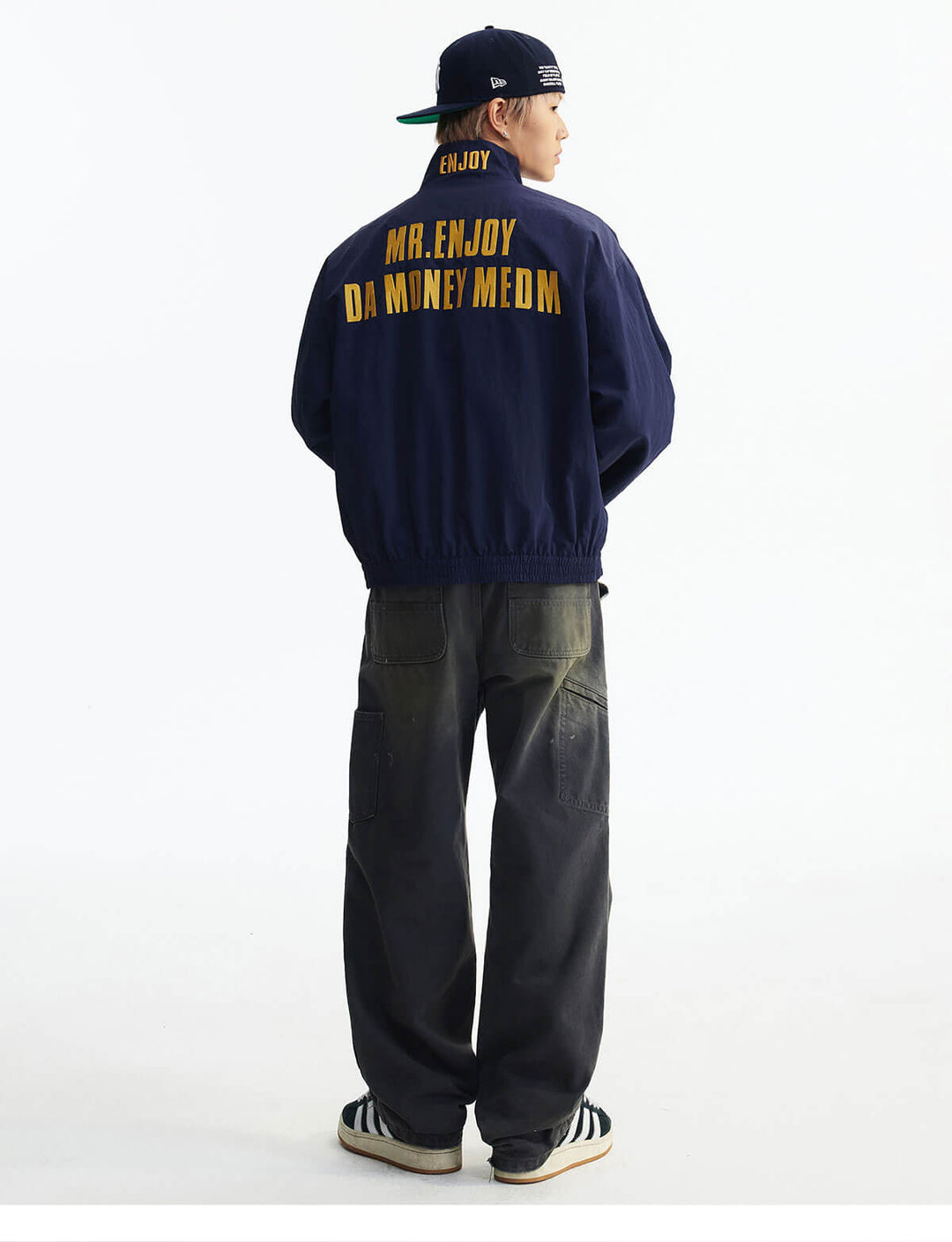 MEDM Logo Embroidered Double Zip Track Jacket | Face 3 Face
