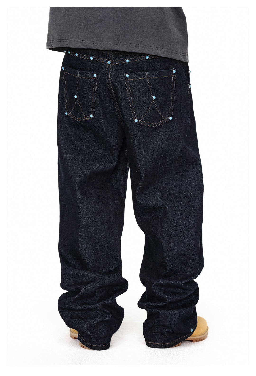 ANTIDOTE Blue Stone Studded Jeans | Face 3 Face