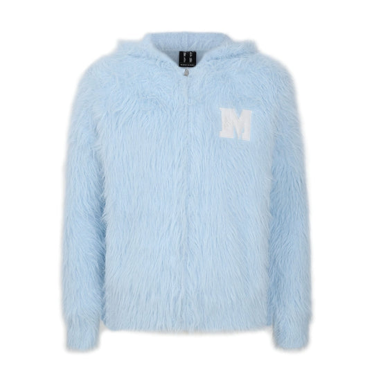 MEDM Mohair Hooded Zip Up Jacket | Face 3 Face