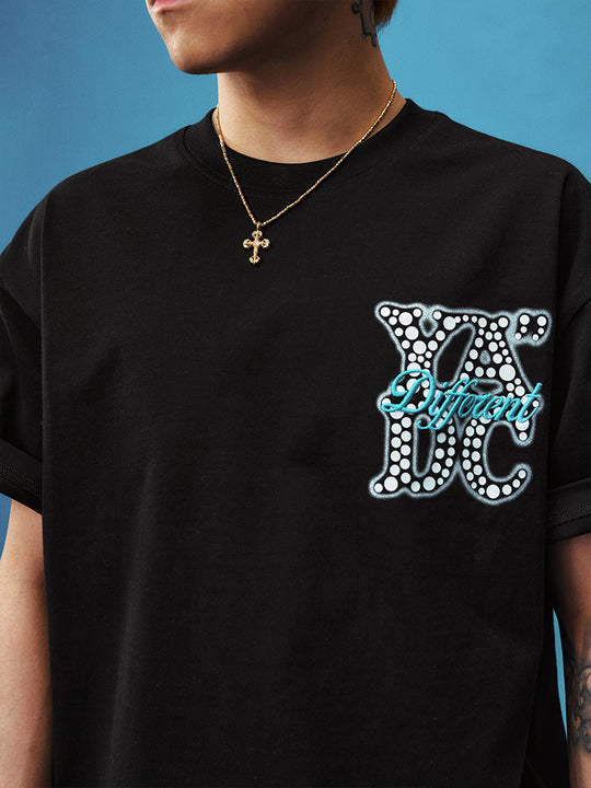 YADcrew Polka Dot YADC Logo 3D Embroidered Tee | Face 3 Face