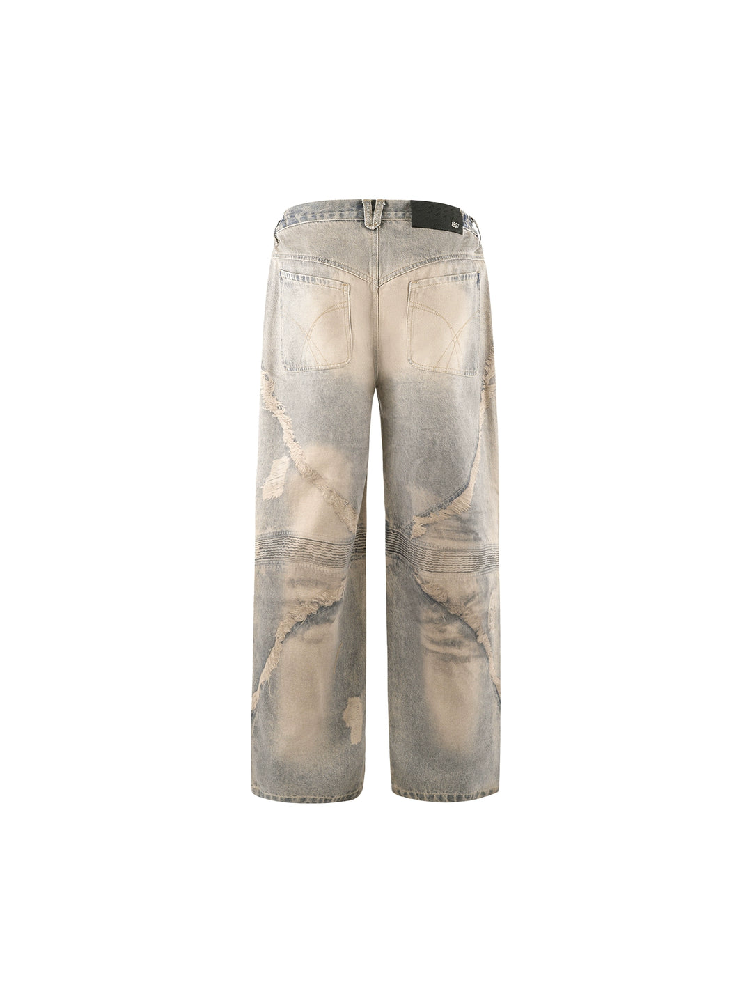 1807 3D Printed Star Structure Distressed Jeans | Face 3 Face