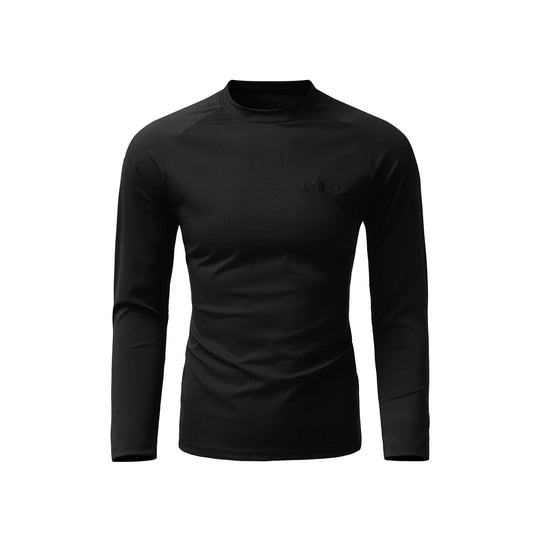 KARMANISTIC Quick Dry Stretch Fit Logo Embroidered Workout Long Sleeve Tee | Face 3 Face