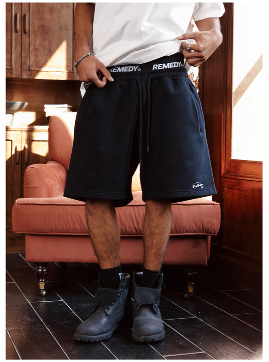 Remedy Double Waist Layer Sweat Sports Shorts | Face 3 Face