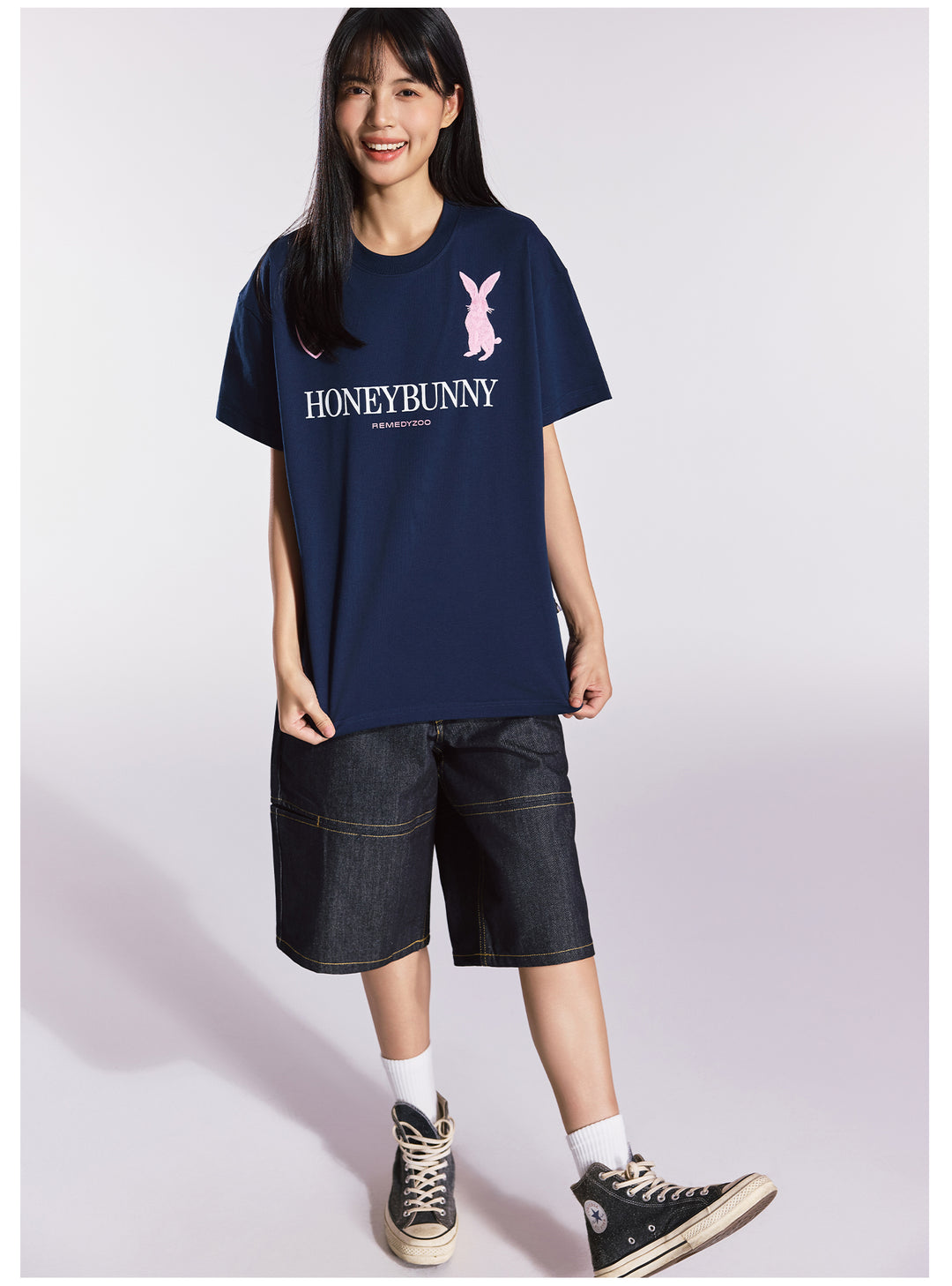 Remedy HONEYBUNNY Rabbit Embroidery Tee | Face 3 Face