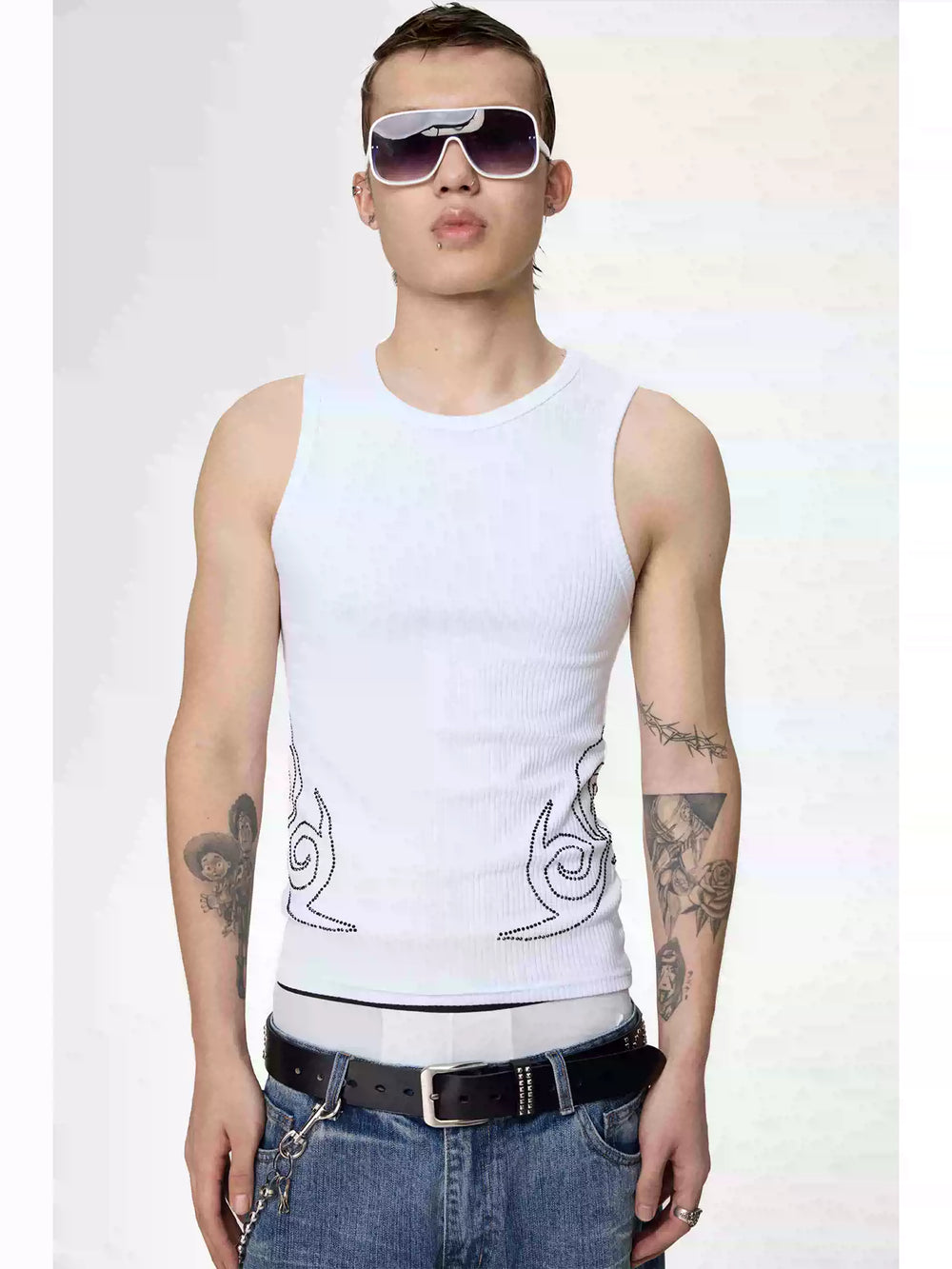 KARMANISTIC Rhinestone Embellished Tank Top | Face 3 Face