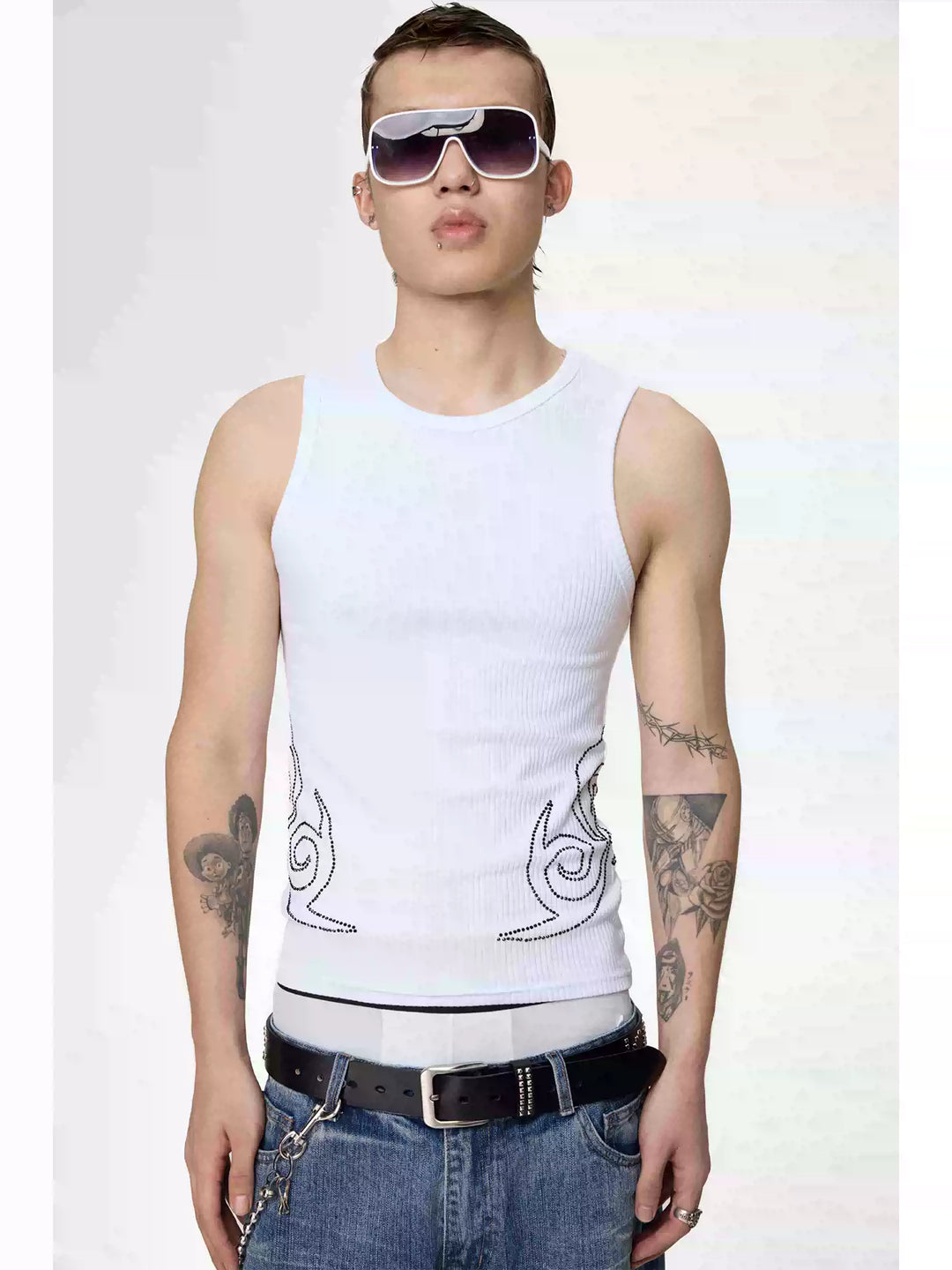 KARMANISTIC Rhinestone Embellished Tank Top | Face 3 Face