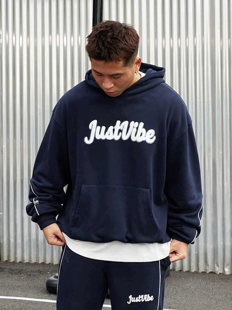 JUST VIBE Phantom Logo Reflective Line Hoodie | Face 3 Face