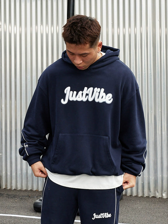 JUST VIBE Phantom Logo Reflective Line Hoodie | Face 3 Face