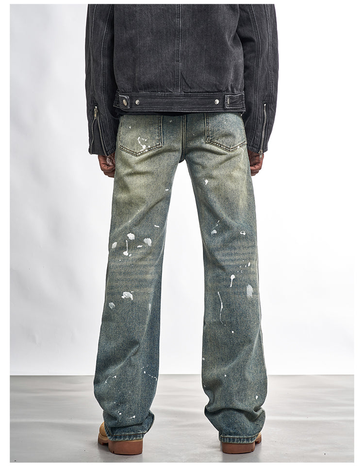 F3F Select Patch Graffiti Washed Gradient Jeans | Face 3 Face