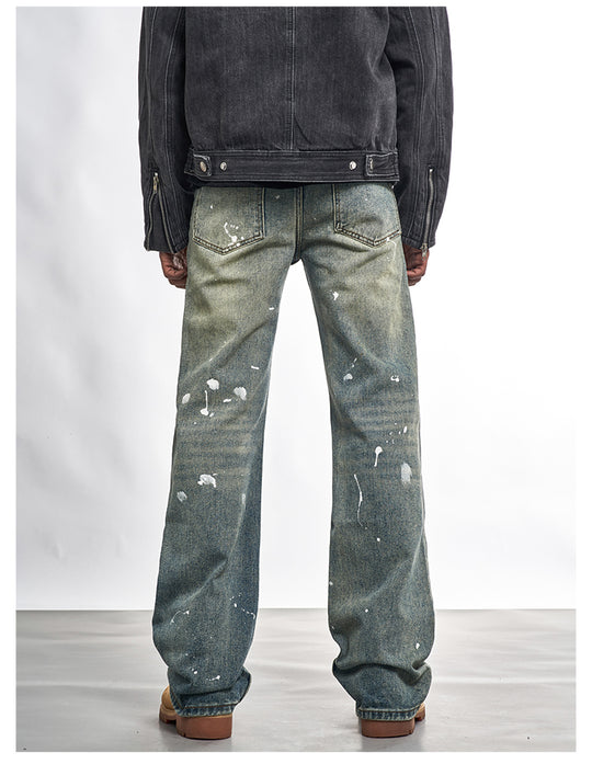 F3F Select Patch Graffiti Washed Gradient Jeans | Face 3 Face