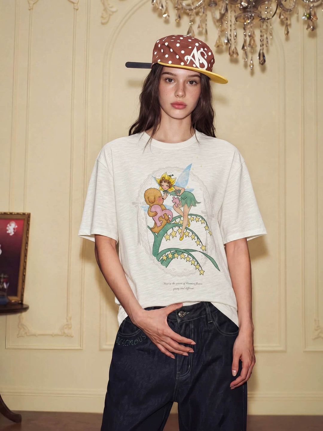 YADcrew Puppy and Fairy Print Tee | Face 3 Face